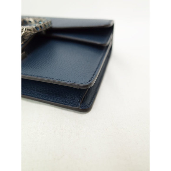 Gucci Dionysus Shoulder Bag Chain Navy Leather - Picture 8 of 8